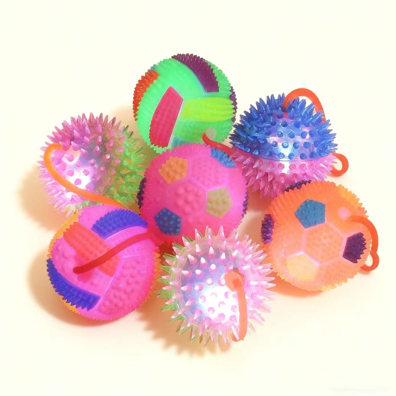 LED Light-Up Pet Ball with Rope – Chew & Tug Toy for Dogs & Cats