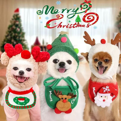 Christmas Pet Bandana – Festive Holiday Bib for Dogs & Cats