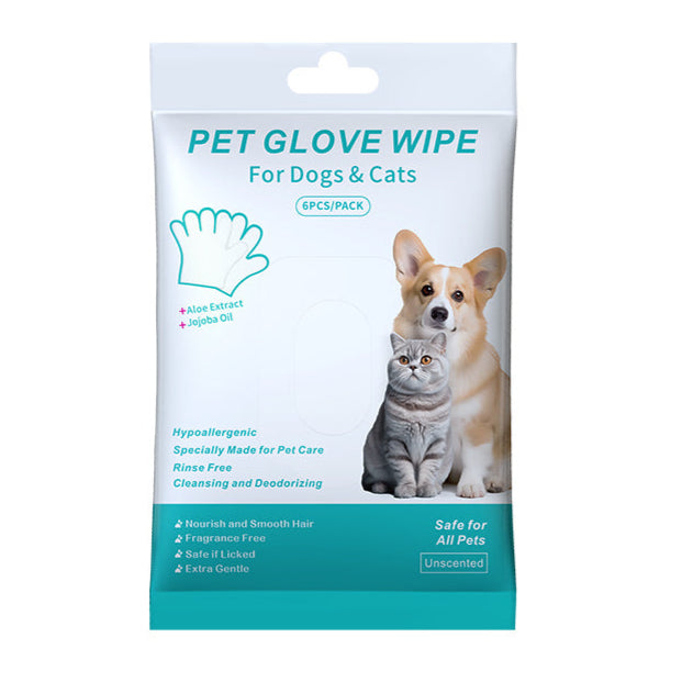Pet Cleaning Glove Wipes – Grooming & Bathing Gloves for Dogs & Cats