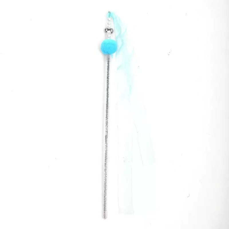 Cat Teaser Wand Set – 5-Piece Interactive Toy for Cats