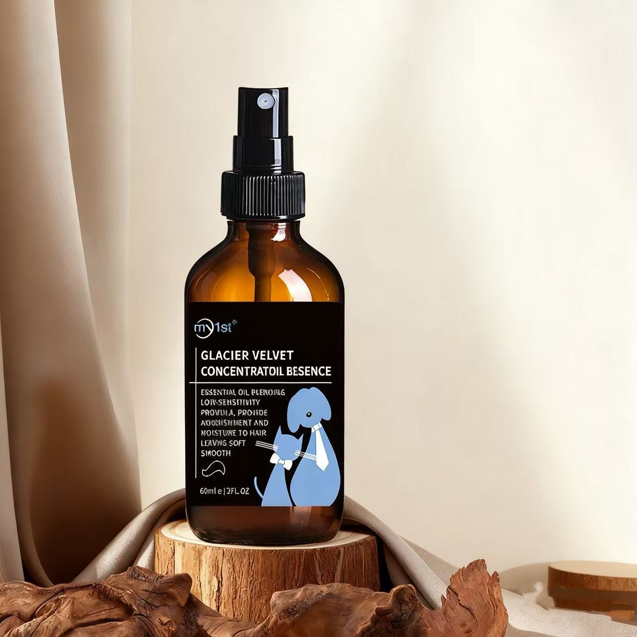 Pet Coat Care Oil Spray – Nourishing & Shine-Enhancing Formula for Dogs & Cats