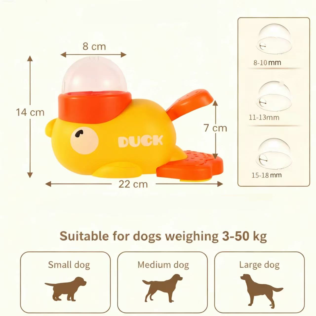 Duck-Shaped Interactive Pet Feeder Toy – Smart Treat Dispenser for Dogs & Cats