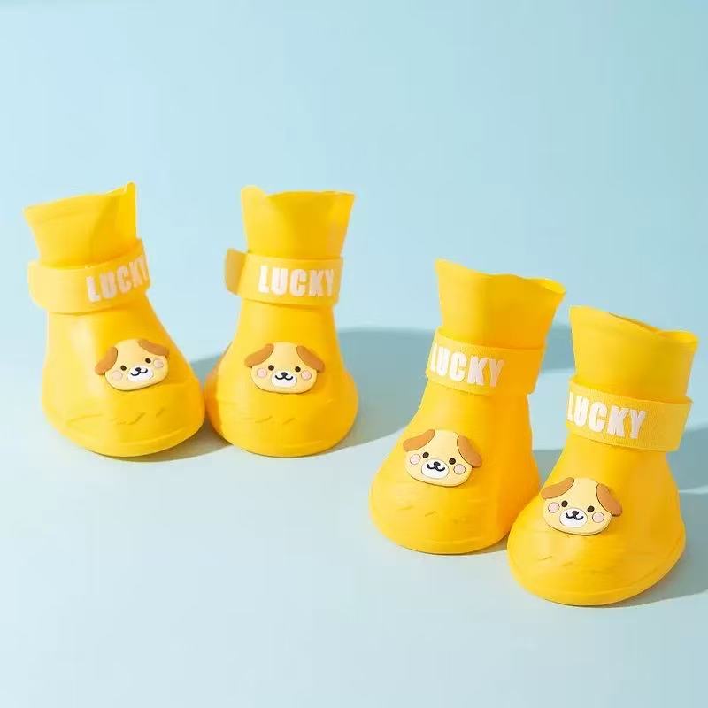 Waterproof Dog Rain Boots – Non-Slip Protective Shoes for Medium & Large Dogs