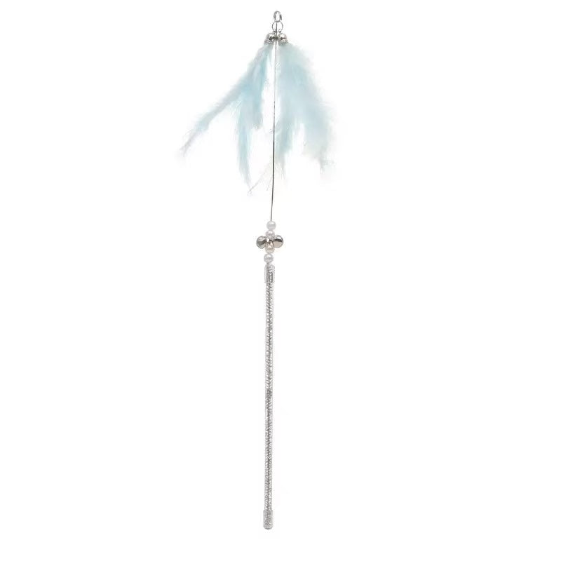 Cat Teaser Wand Set – 5-Piece Interactive Toy for Cats