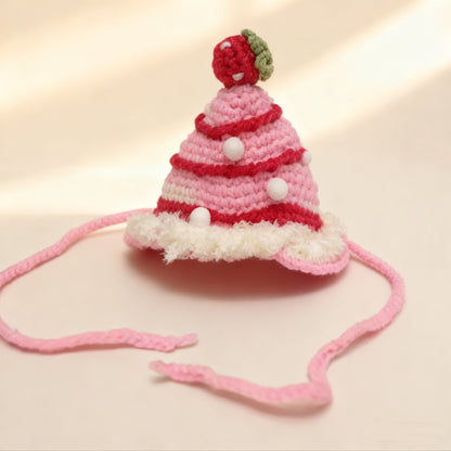 Strawberry Pet Hat – Cute Costume Accessory for Cats & Dogs