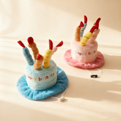 Cake-Shaped Pet Birthday Hat – Party Costume for Cats & Dogs