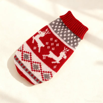 Christmas Dog Sweater – Warm Holiday Knitwear for Small & Medium Dogs