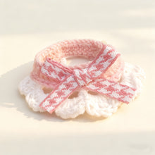 Pink Pet Scarf Collar – Cute Decorative Accessory for Cats & Dogs