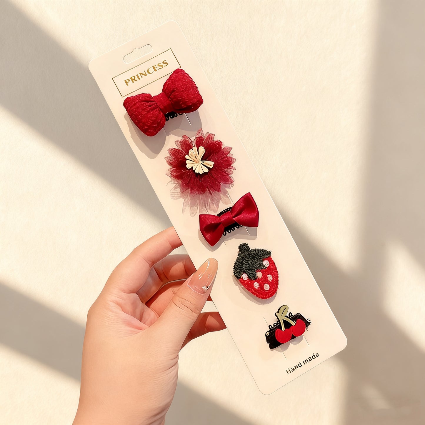 Pet Hair Clip – Red Bow Design for Cats & Dogs