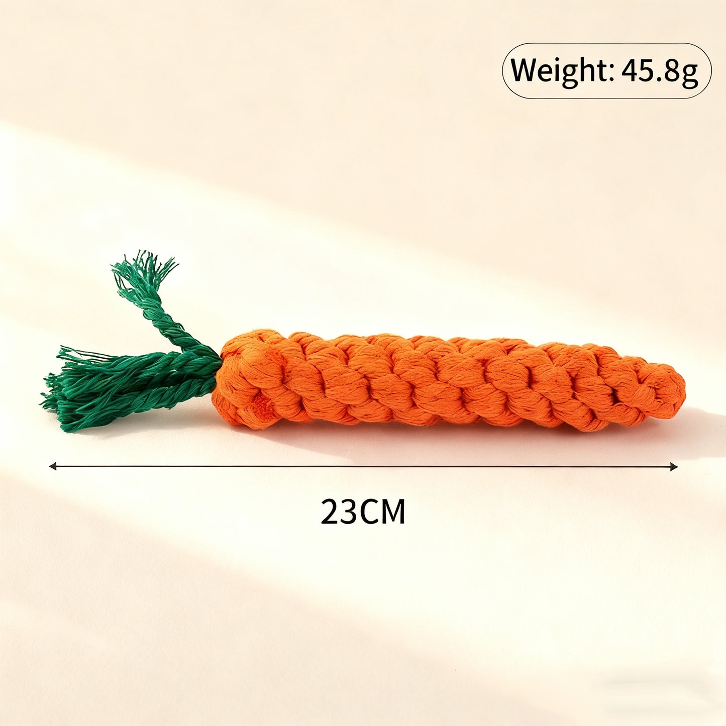 Carrot Rope Pet Toy – Durable Chew & Play for Dogs & Cats