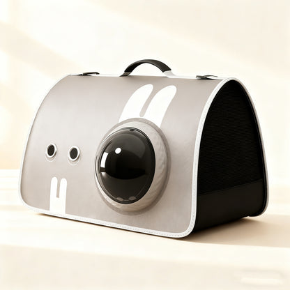 Transparent Handheld Pet Carrier – Breathable Travel Bag for Dogs & Cats