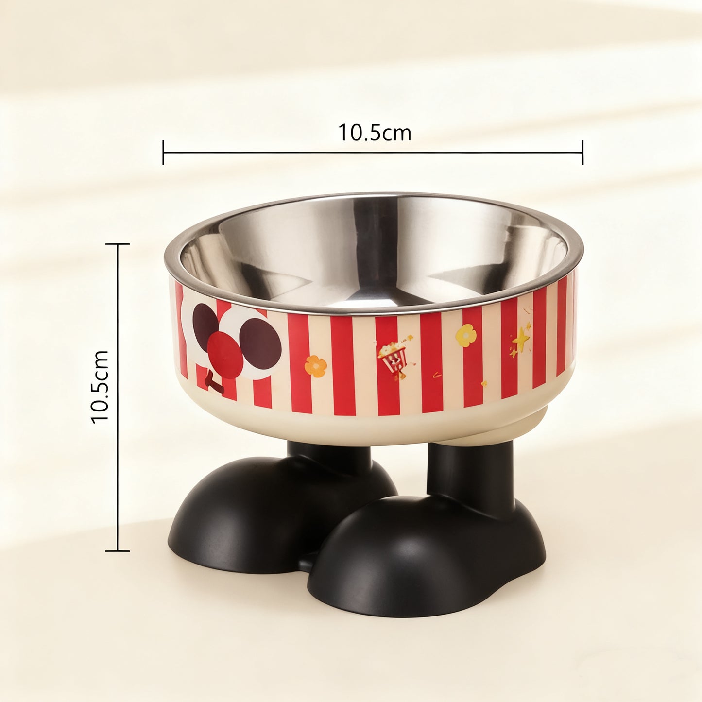 Elevated Stainless Steel Pet Bowl – Non-Slip Large Feeder for Dogs & Cats
