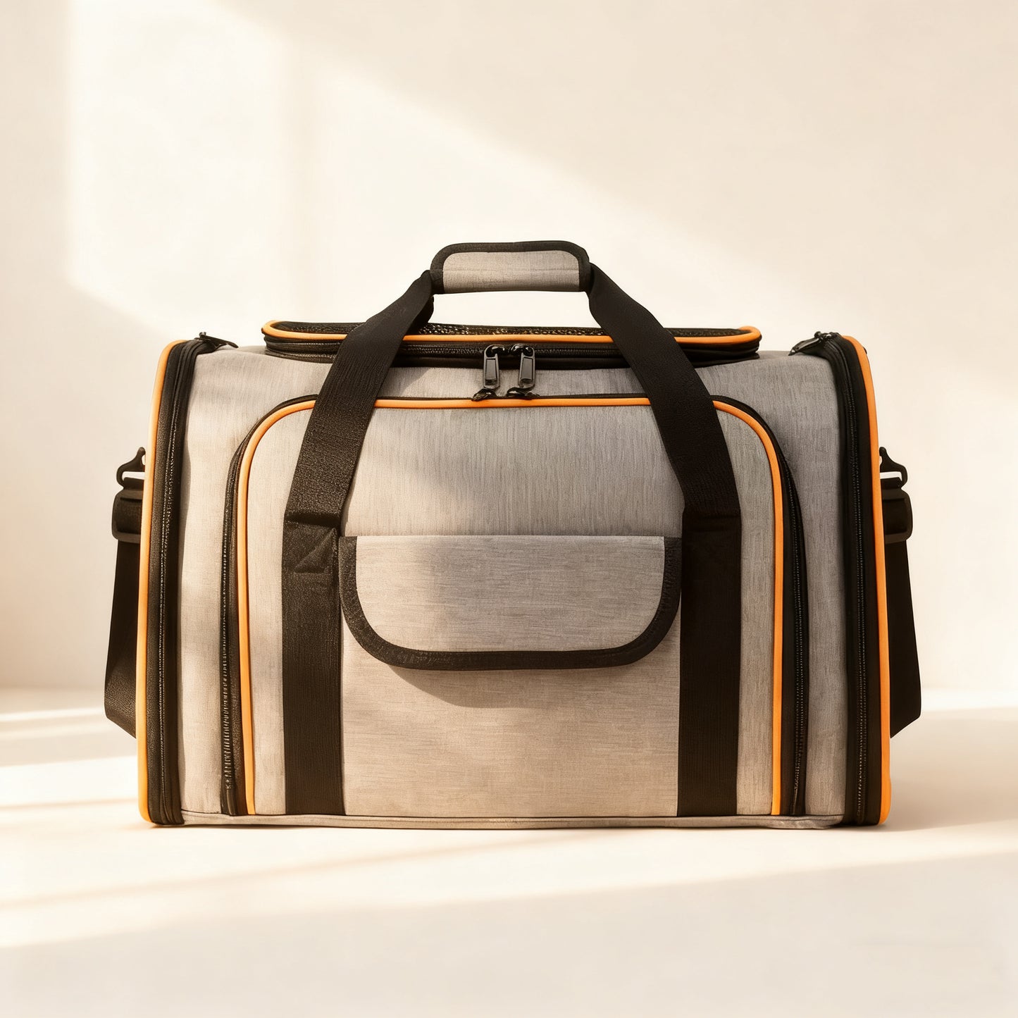 Expandable Pet Carrier Bag – Foldable Travel Tote for Dogs & Cats (Handheld & Shoulder Strap)