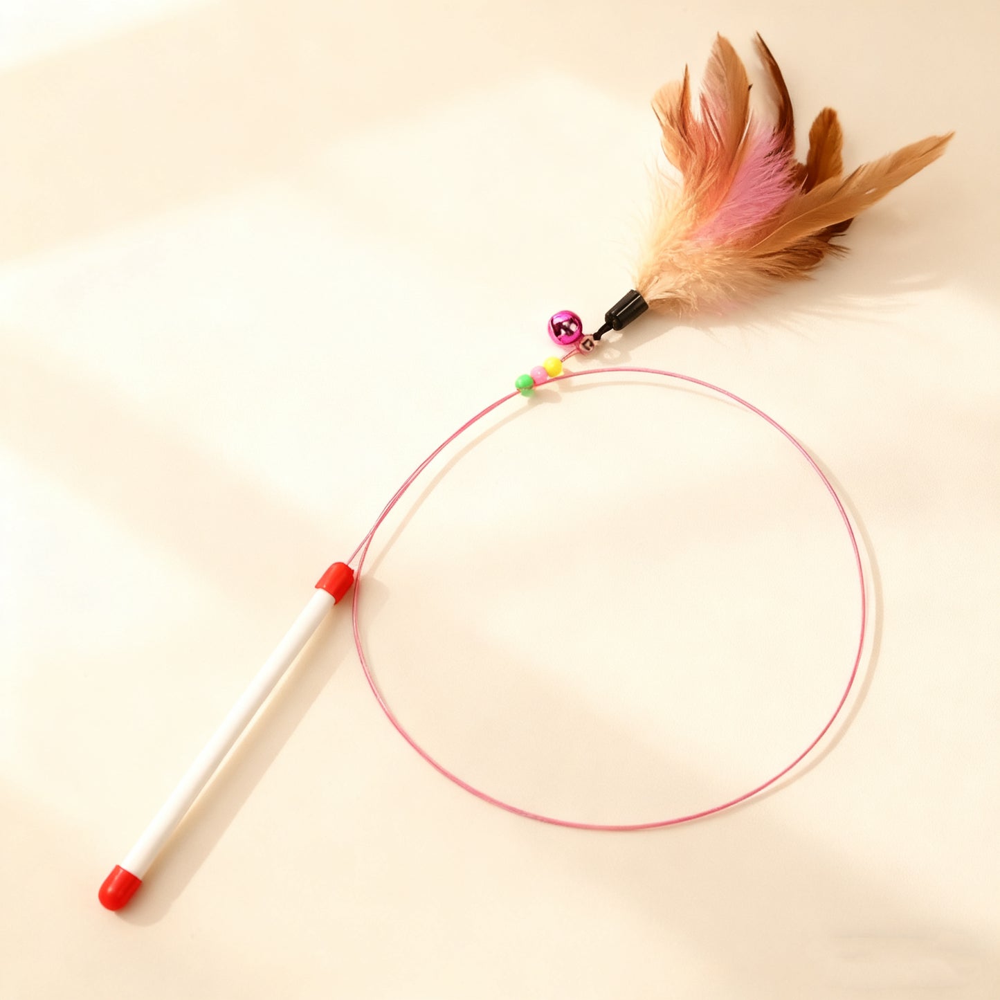 Feather Cat Teaser Wand – Interactive Play Toy for Cats