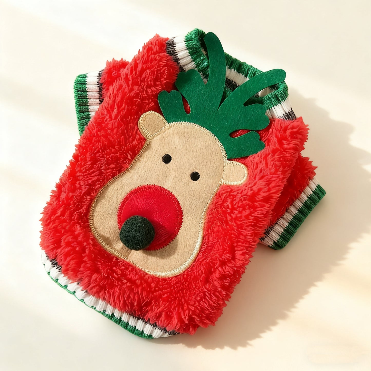 Pet Christmas Outfit – Fluffy Fleece Holiday Clothes for Dogs & Cats