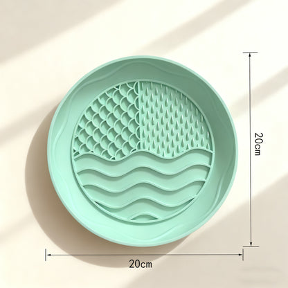 Pet Silicone Lick Mat – Slow Feeder & Eating Pad for Dogs & Cats