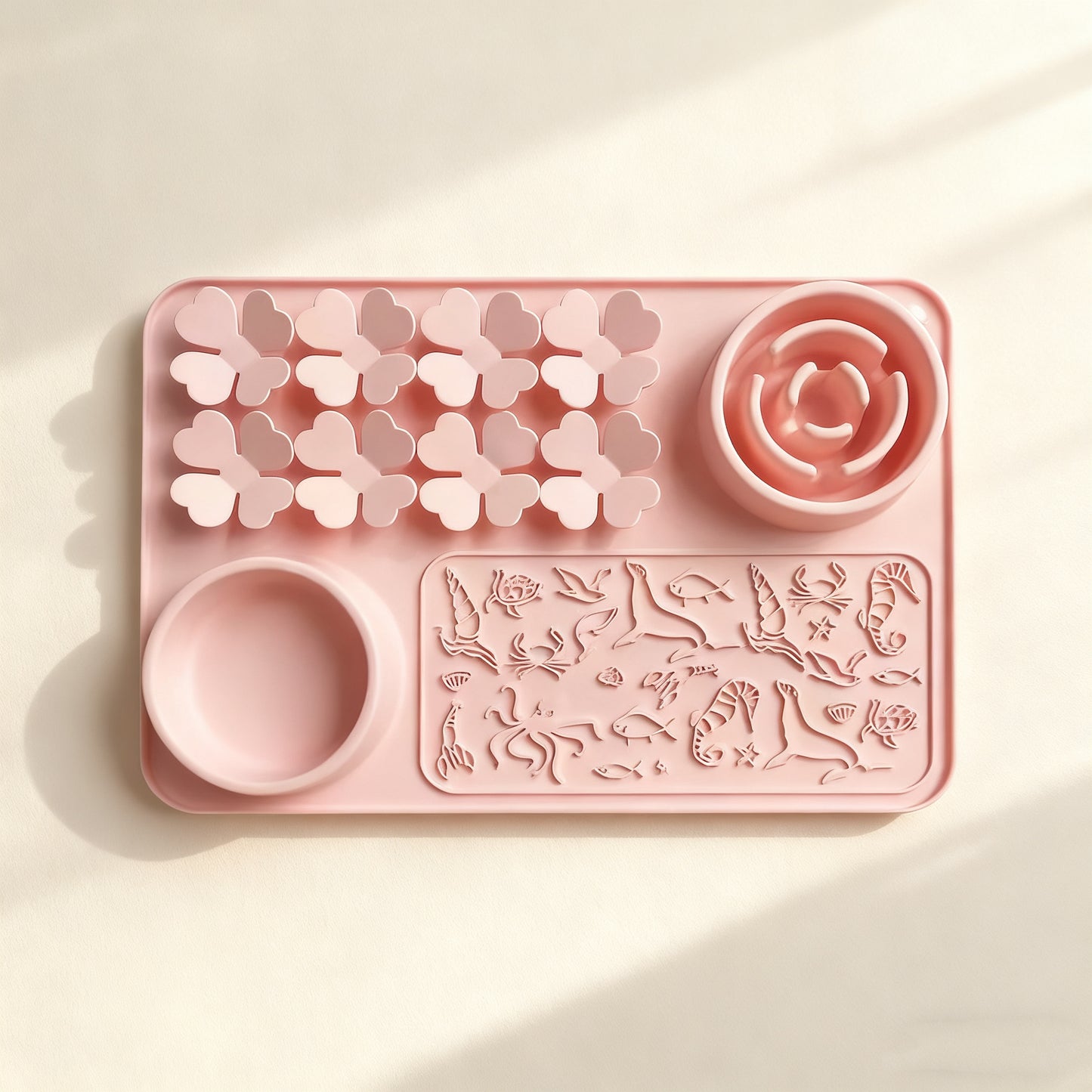 Silicone Slow Feeder Mat – Food-Grade Anti-Choke Feeding Bowl for Dogs & Cats