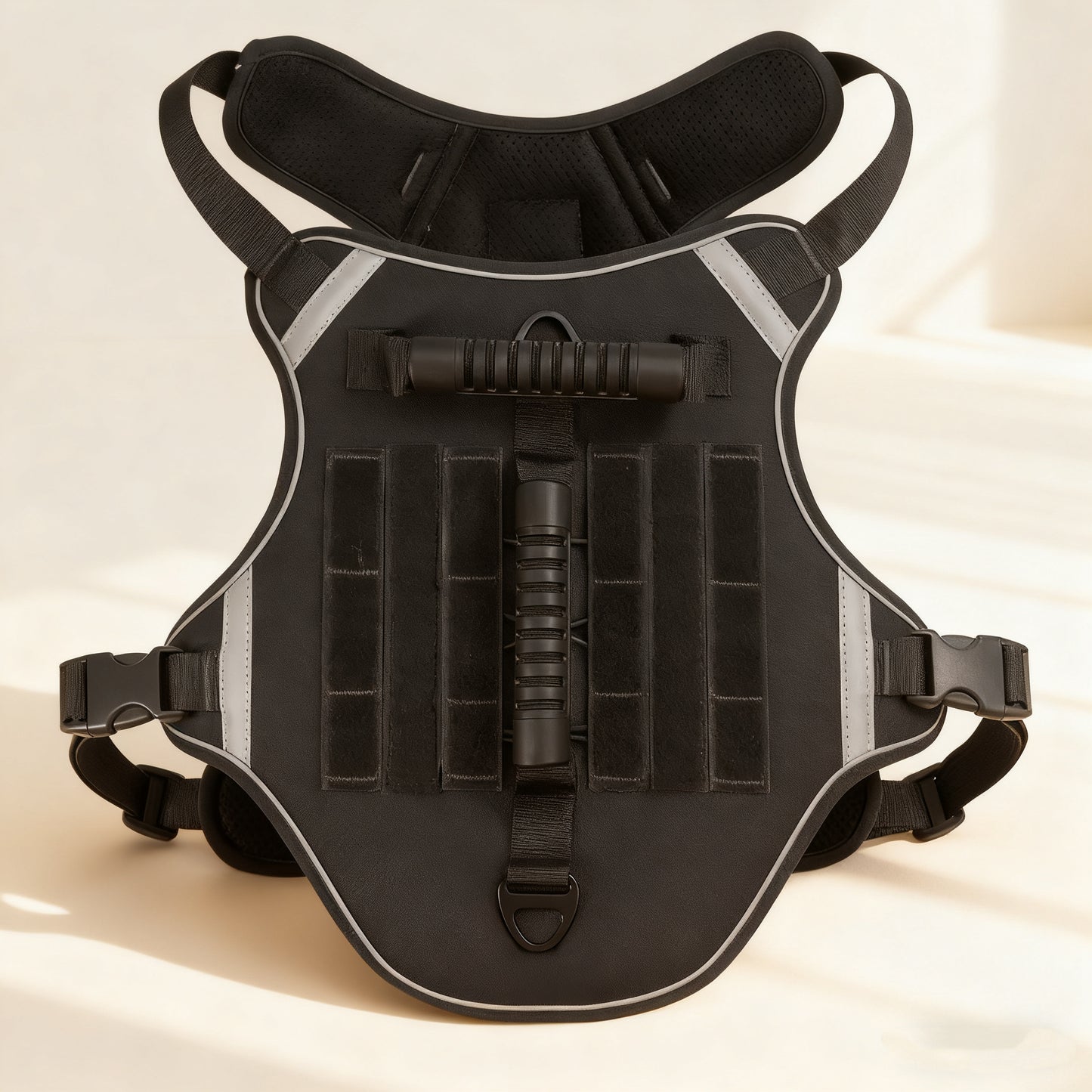 Pet Harness with Handle & Reflective Strips – Oxford Fabric No-Pull Vest with Leash