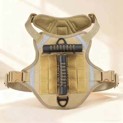 Pet Harness with Handle & Reflective Strips – Oxford Fabric No-Pull Vest with Leash