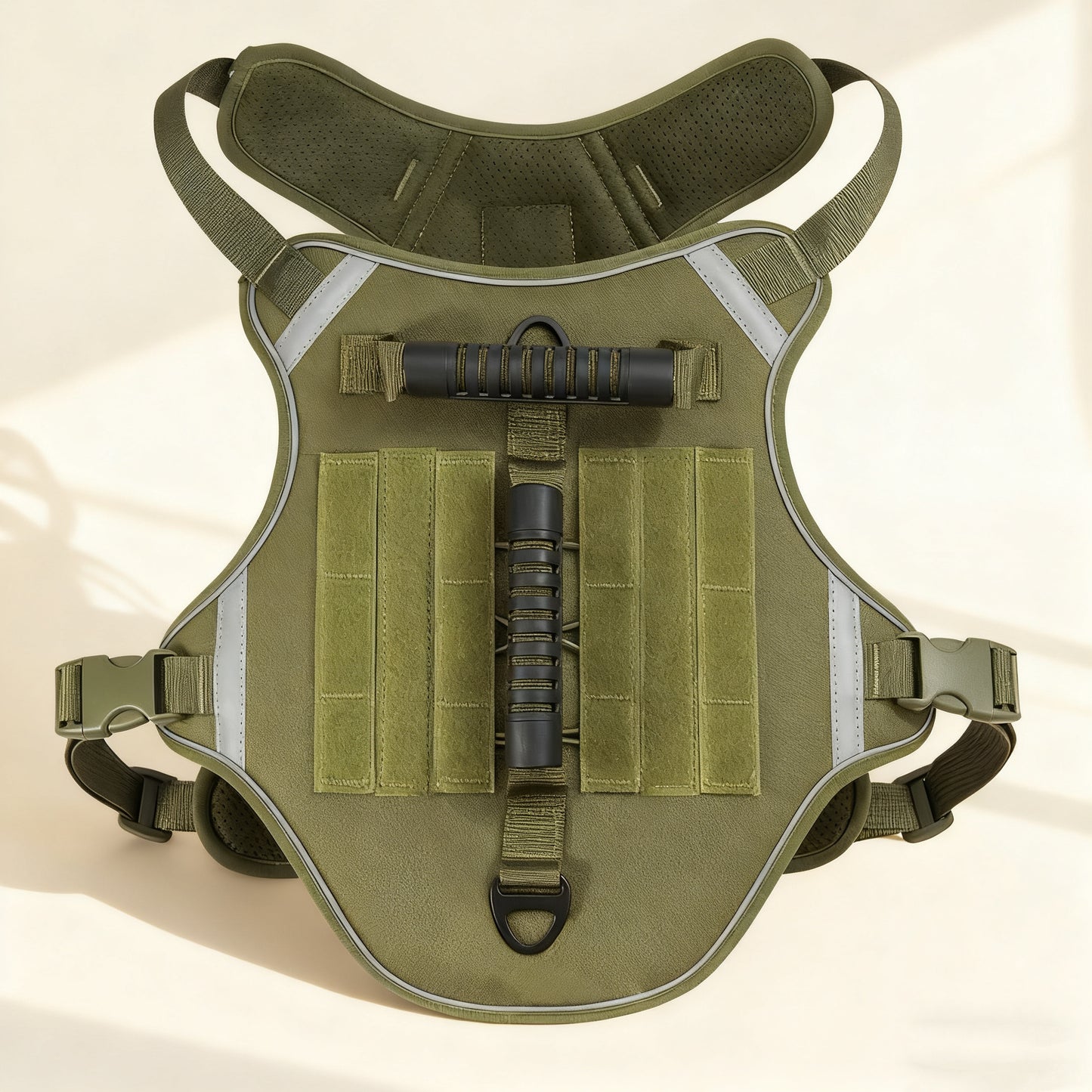 Pet Harness with Handle & Reflective Strips – Oxford Fabric No-Pull Vest with Leash