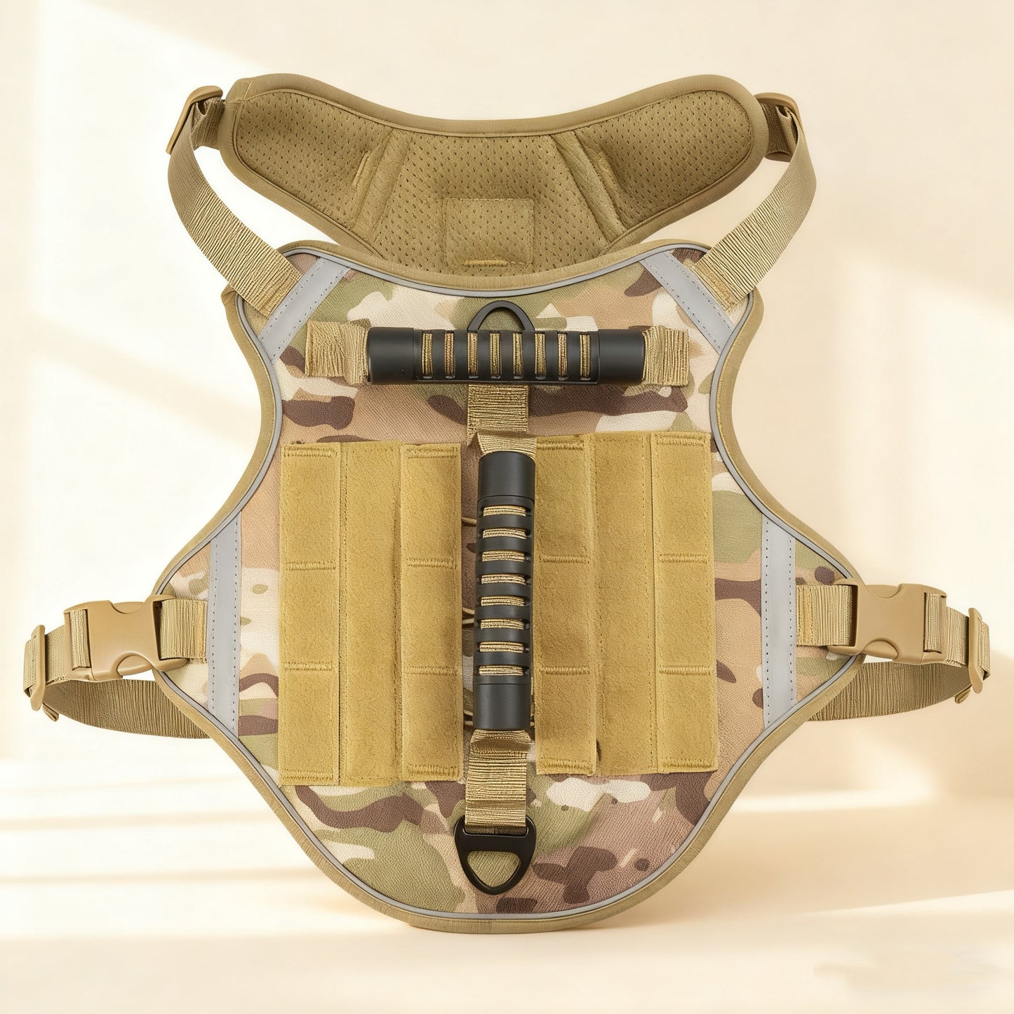 Pet Harness with Handle & Reflective Strips – Oxford Fabric No-Pull Vest with Leash