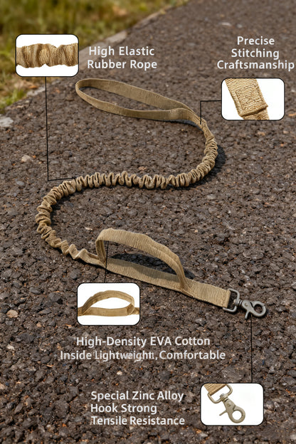 Tactical Pet Leash – Heavy-Duty Anti-Pull Leash with Padded Handle for Dogs