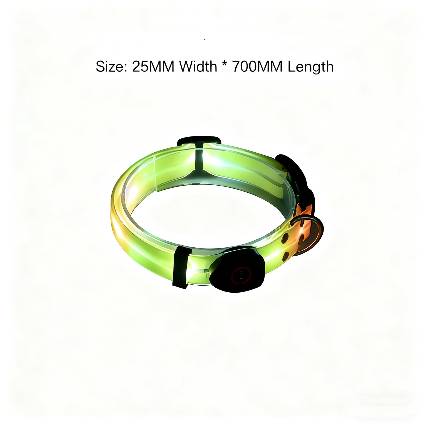 USB Rechargeable LED Pet Collar – Light-Up Safety Necklace for Dogs & Cats