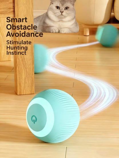 Automatic Cat Self-Play Ball – Interactive Toy for Solo Entertainment & Exercise