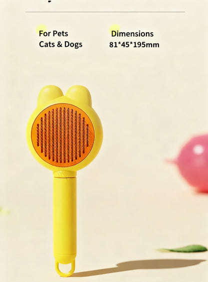 Pet Grooming Brush – One-Click Hair Removal Comb for Dogs & Cats