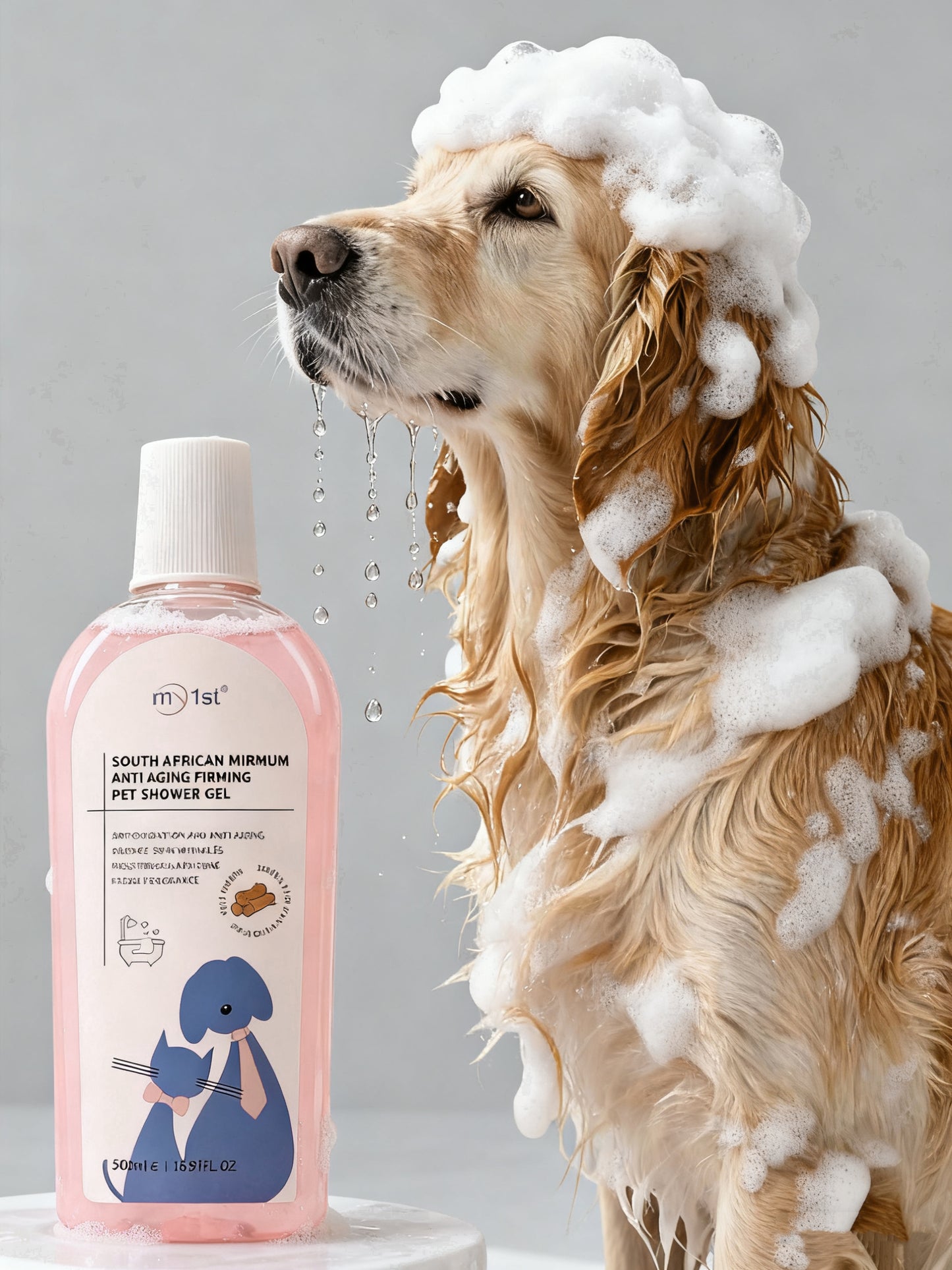 Pet Shampoo – Anti-Shedding, Deep Cleaning & Long-Lasting Fragrance for Dogs & Cats