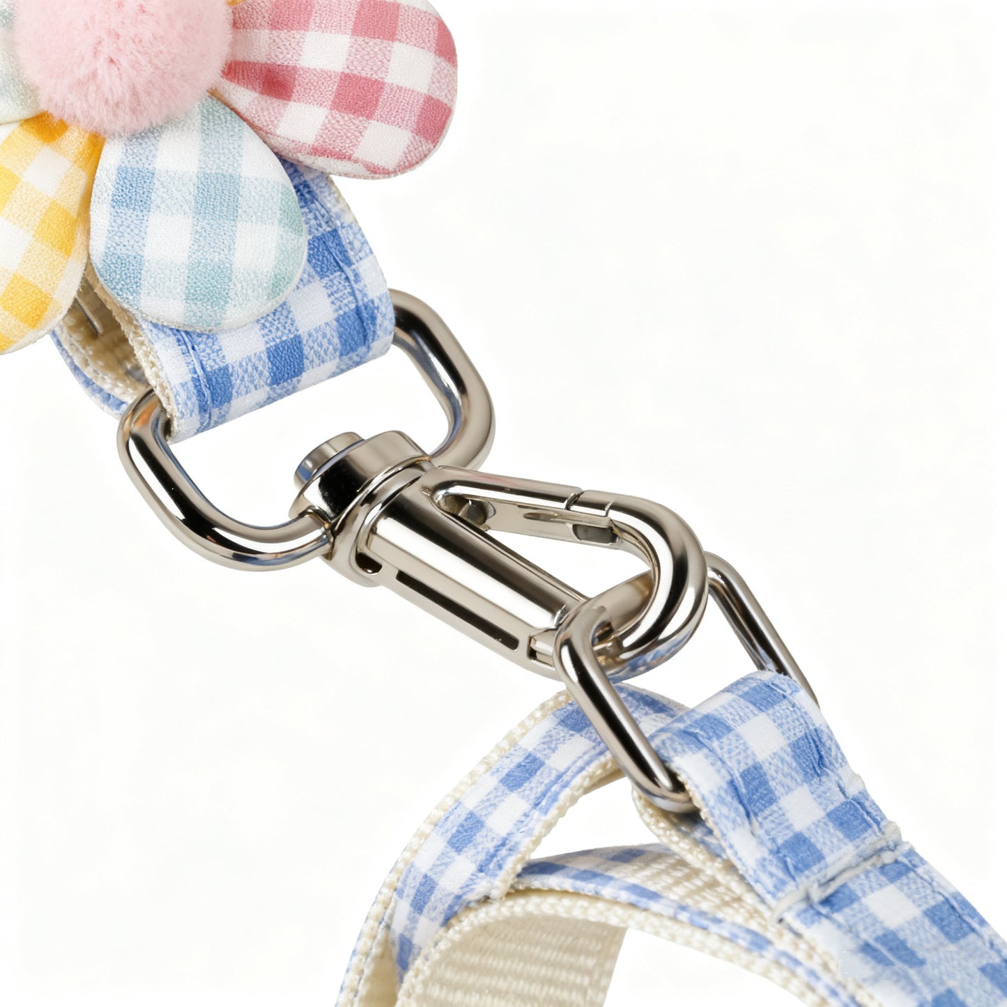 Adjustable Small Dog Harness with Flower – Soft Vest-Style Harness with Leash Included