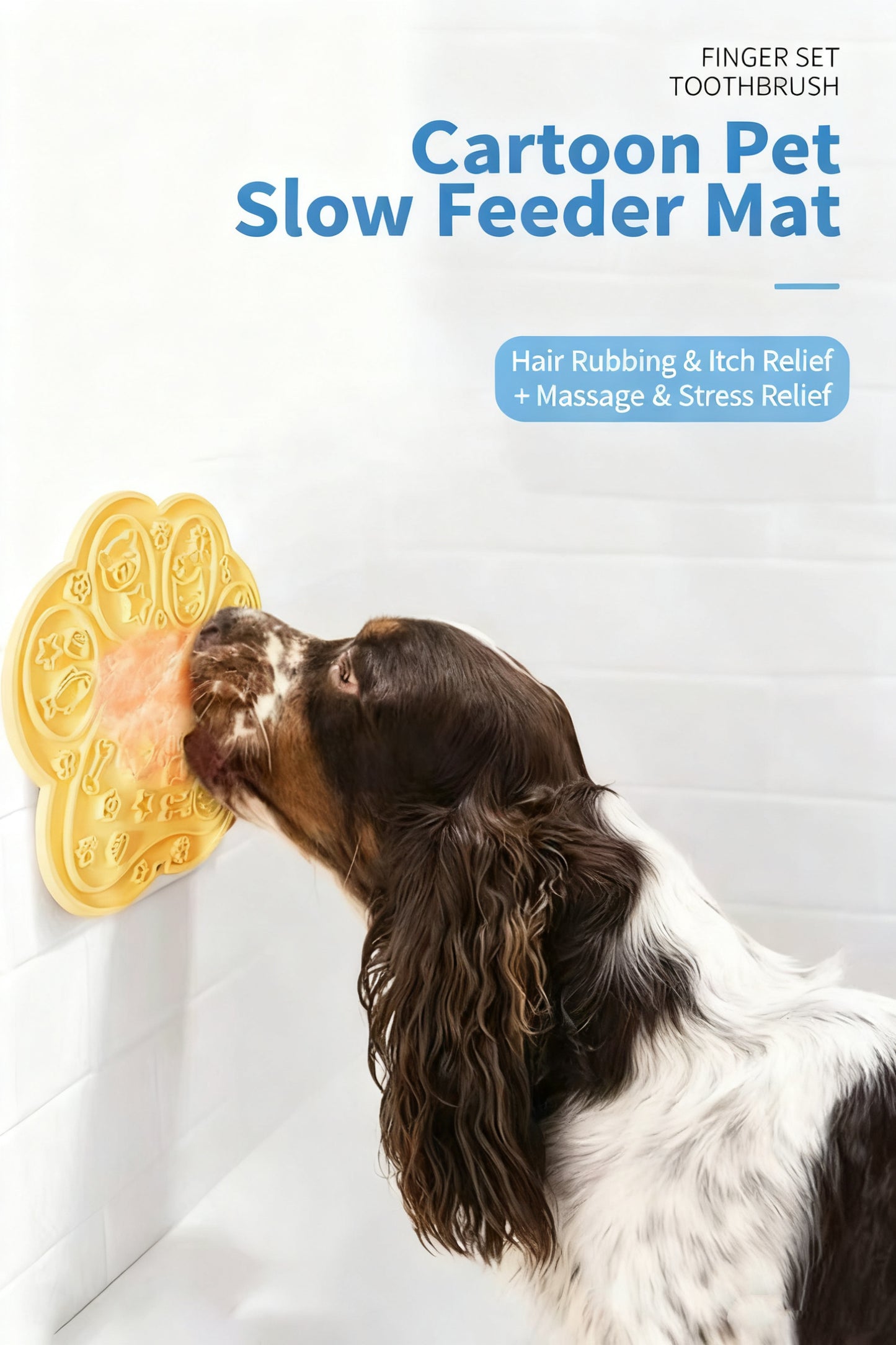 Pet Silicone Lick Mat – Slow Feeder with Non-Slip Design for Dogs & Cats