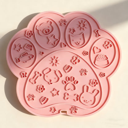 Pet Silicone Lick Mat – Slow Feeder with Non-Slip Design for Dogs & Cats