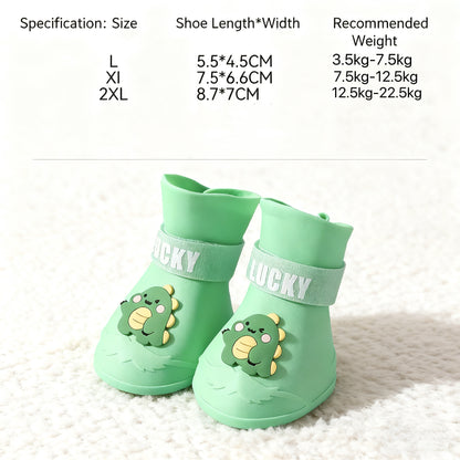 Waterproof Dog Rain Boots – Non-Slip Protective Shoes for Medium & Large Dogs