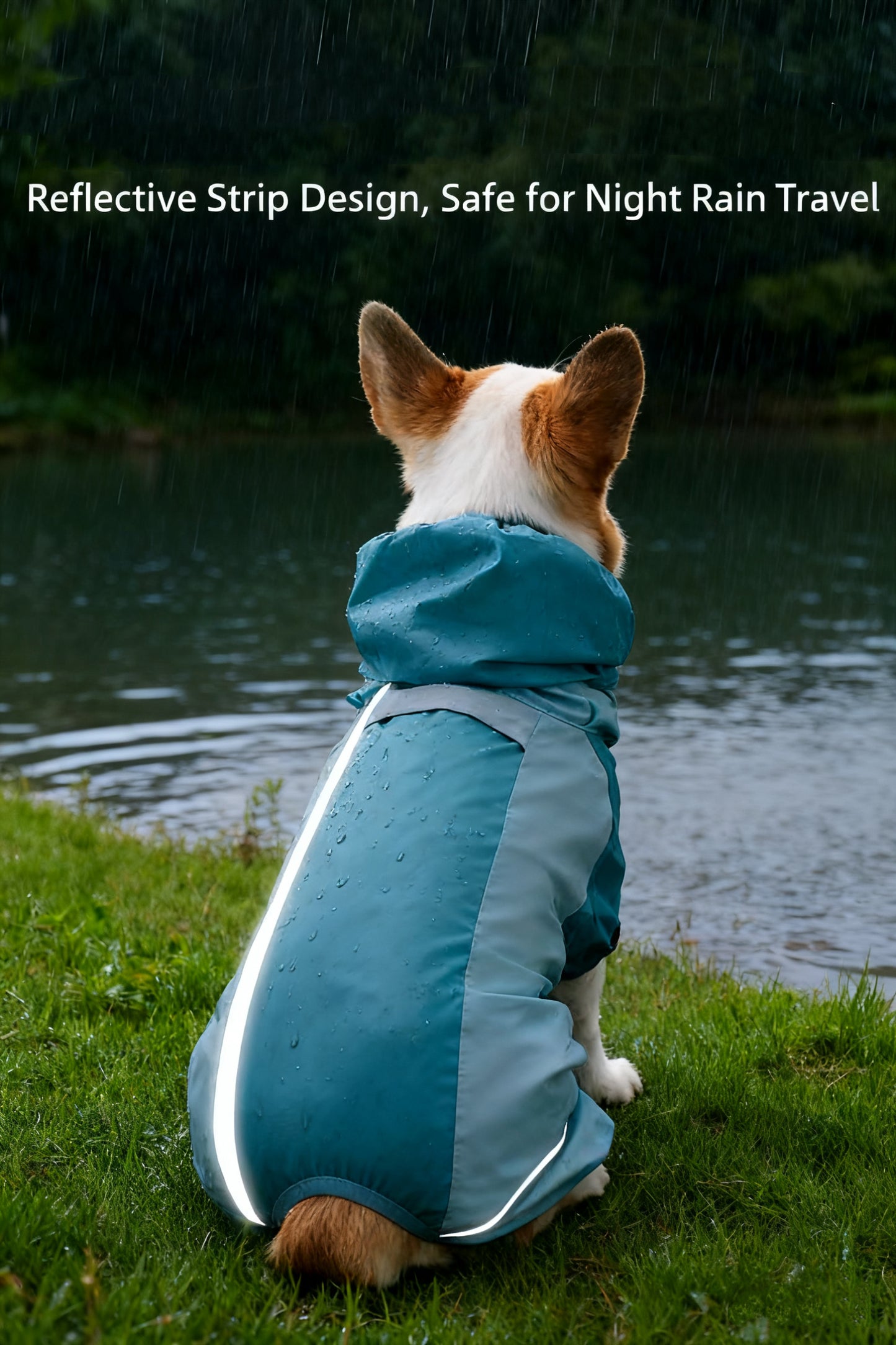 Waterproof Pet Raincoat – Lightweight Outdoor Jacket for Dogs & Cats