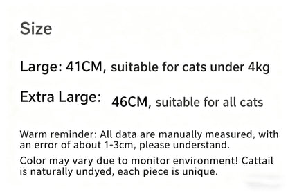 Woven Cat Bed with Cotton Rope – Washable All-Season Pet House