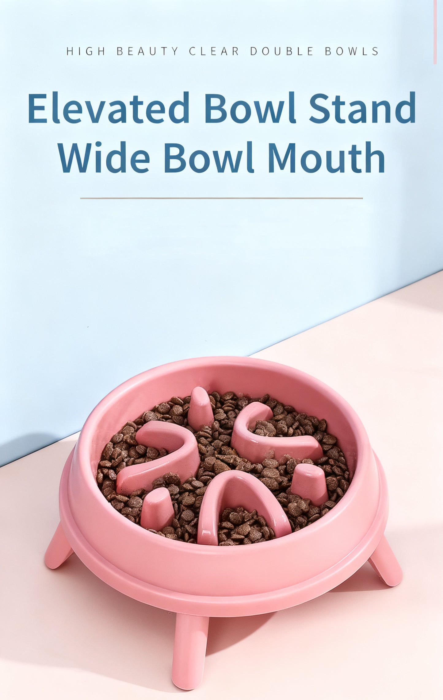 Pet Slow Feeder Bowl – Anti-Choke Non-Slip Feeder for Dogs & Cats