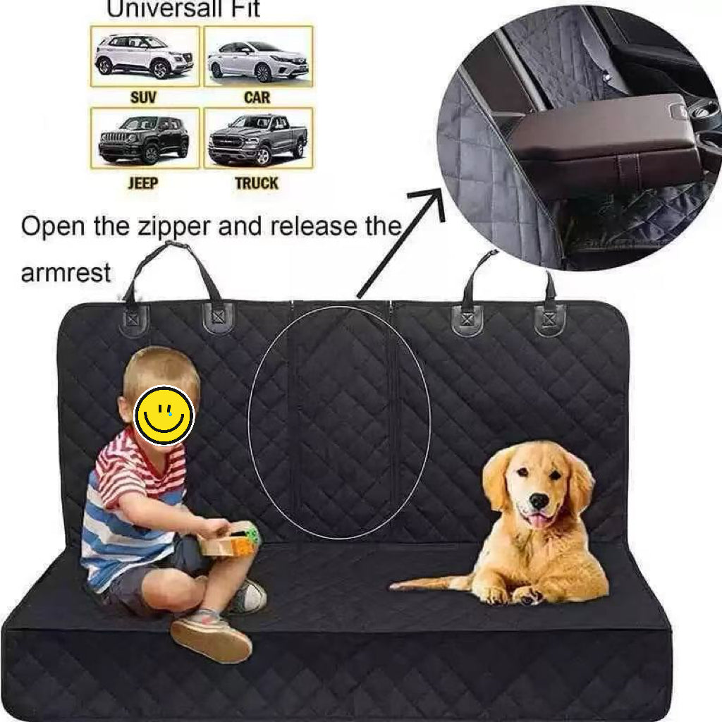 Car Back Seat Pet Cover – Waterproof & Scratch-Proof Mat for Dogs & Cats