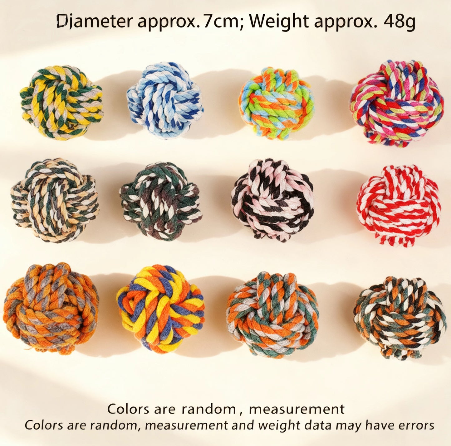 Rope Ball Pet Toy – Durable Chew & Play for Dogs & Cats