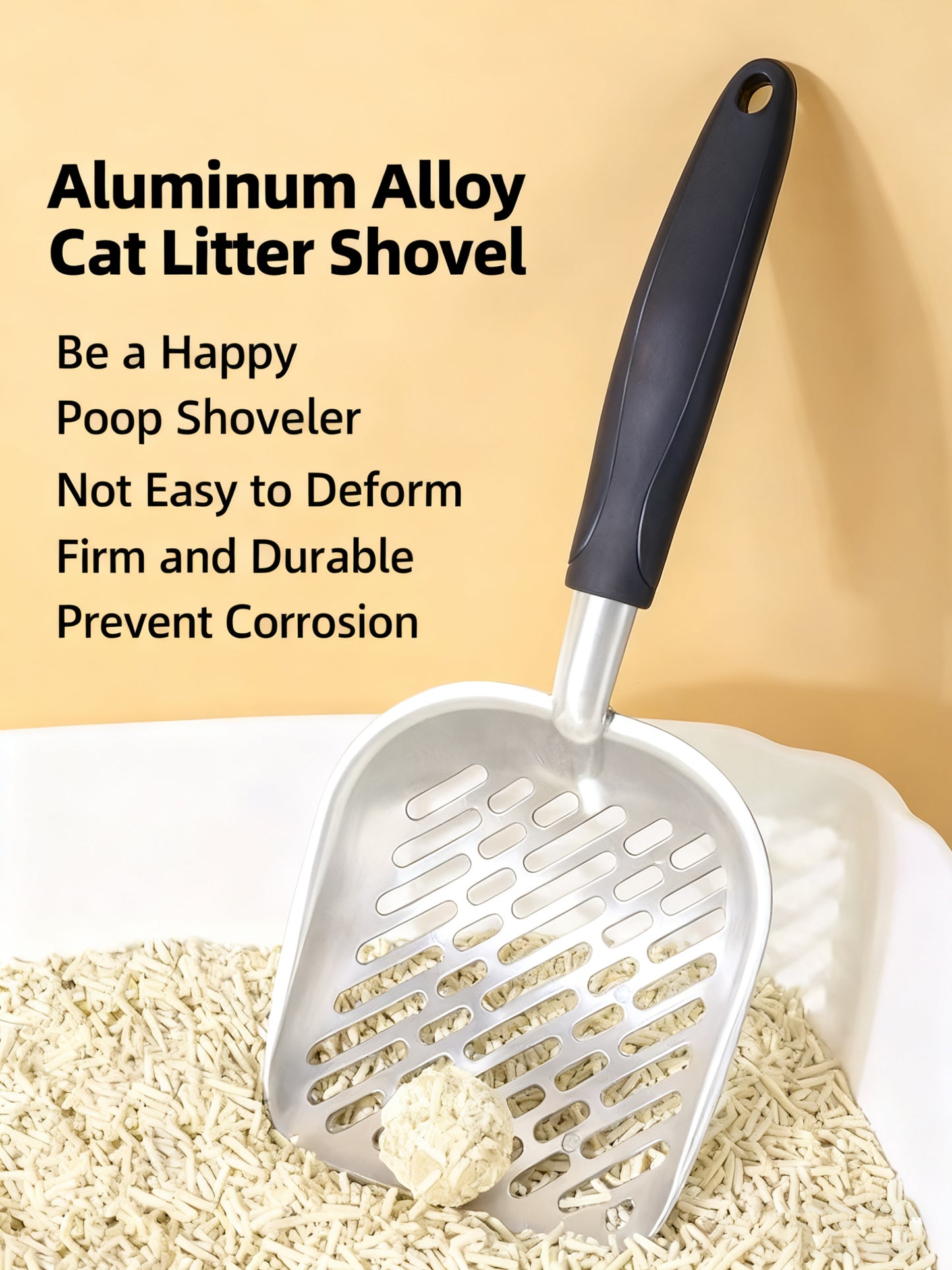 Aluminum Cat Litter Scoop – Durable & High-Quality Shovel for Cats
