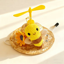 Straw Pet Hat with Flower – Summer Costume Accessory for Cats & Dogs