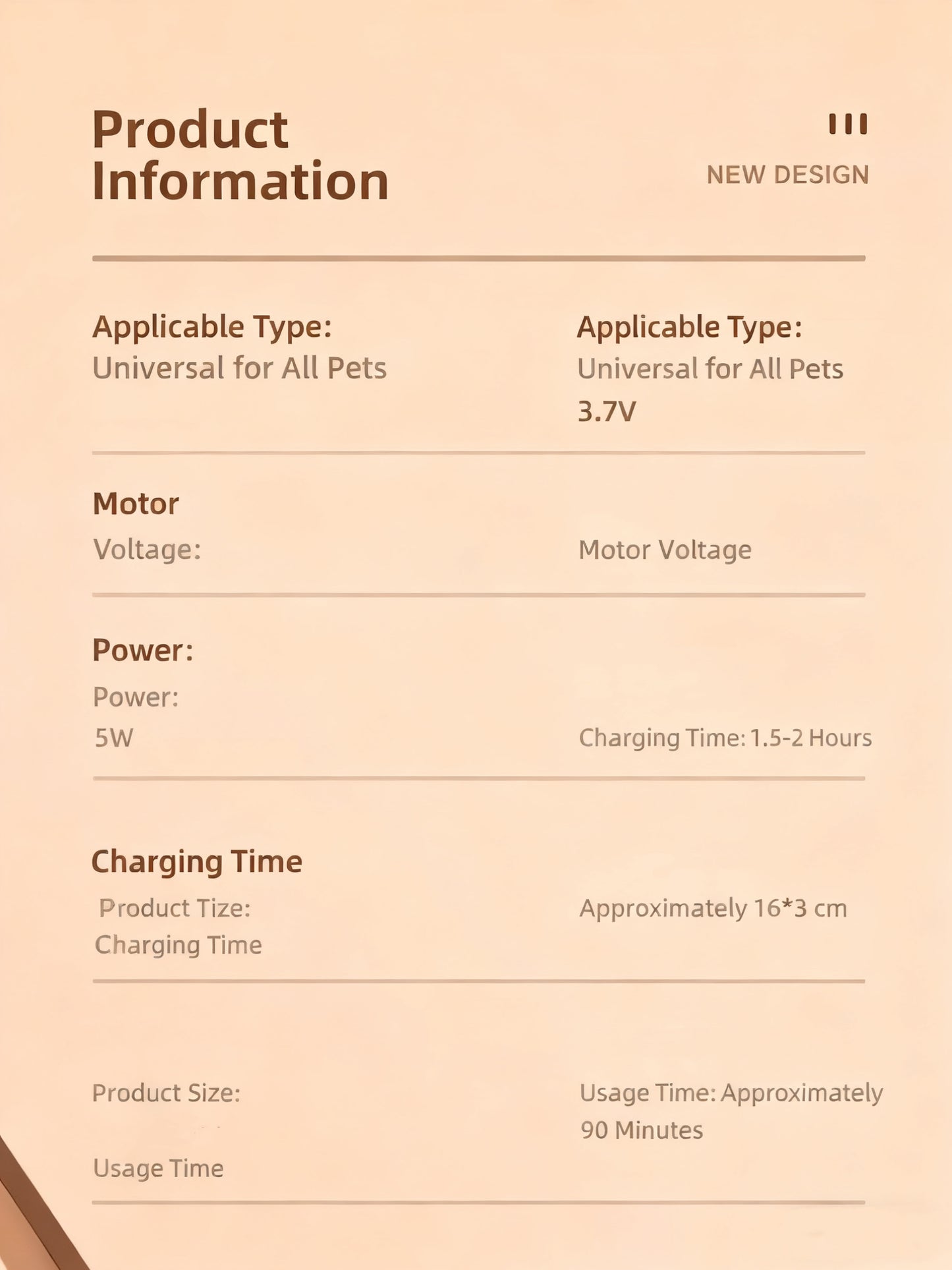 Pet Grooming Clipper Set – Professional Hair Trimming Kit for Dogs & Cats