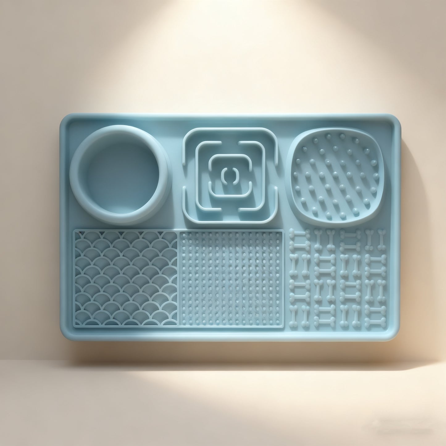 6-in-1 Pet Slow Feeder Mat – Interactive Feeding & Sniffing Pad for Dogs & Cats