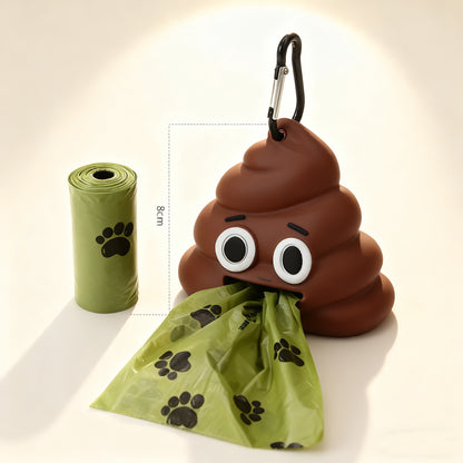 Poop-Shaped Pet Waste Bag Holder – Funny Poop Bag Dispenser for Dogs & Cats