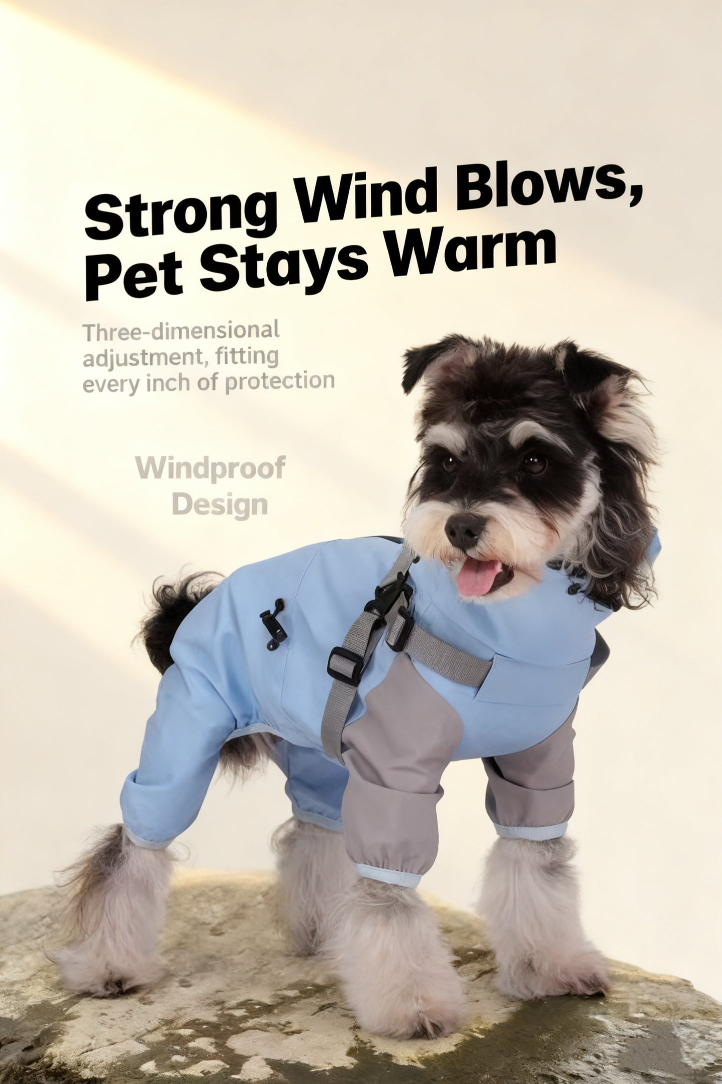 Waterproof Windproof Pet Jacket – Warm Outdoor Softshell for Dogs & Cats