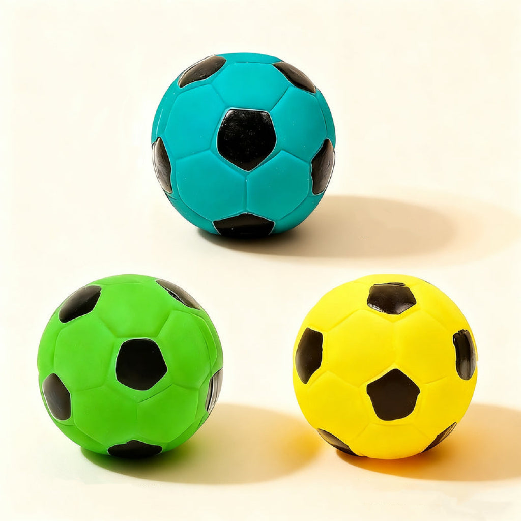 Soccer Ball Squeaky Pet Toy – Chew & Play for Dogs & Cats