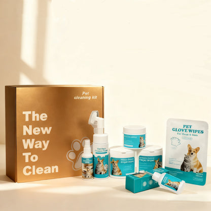 All-in-One Pet Grooming & Cleaning Kit – Complete Care Set for Dogs & Cats