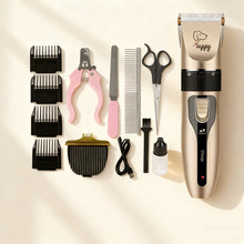Rechargeable Pet Hair Clipper Set – Professional Grooming Kit with 4 Guard Combs for Dogs & Cats