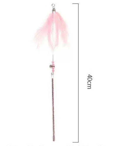 Cat Teaser Wand Set – 5-Piece Interactive Toy for Cats