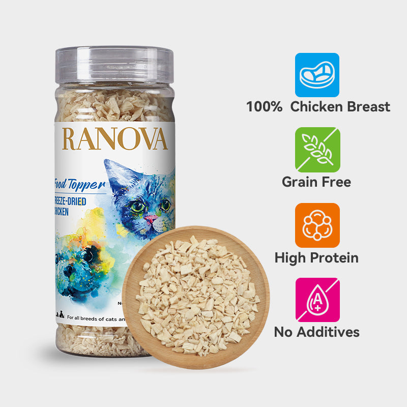 Freeze-dried Food topper -chicken, 60g